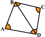 Сумма внутренних углов выпуклого четырёхугольника равна 360°