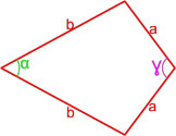 формула площади дельтоида по равным сторонам и углу между ними