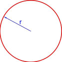 формула площади круга через радиус