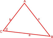 формула площади треугольника по двум сторонам и углу между ними